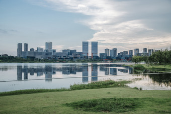 成都兴隆湖建筑风光图片