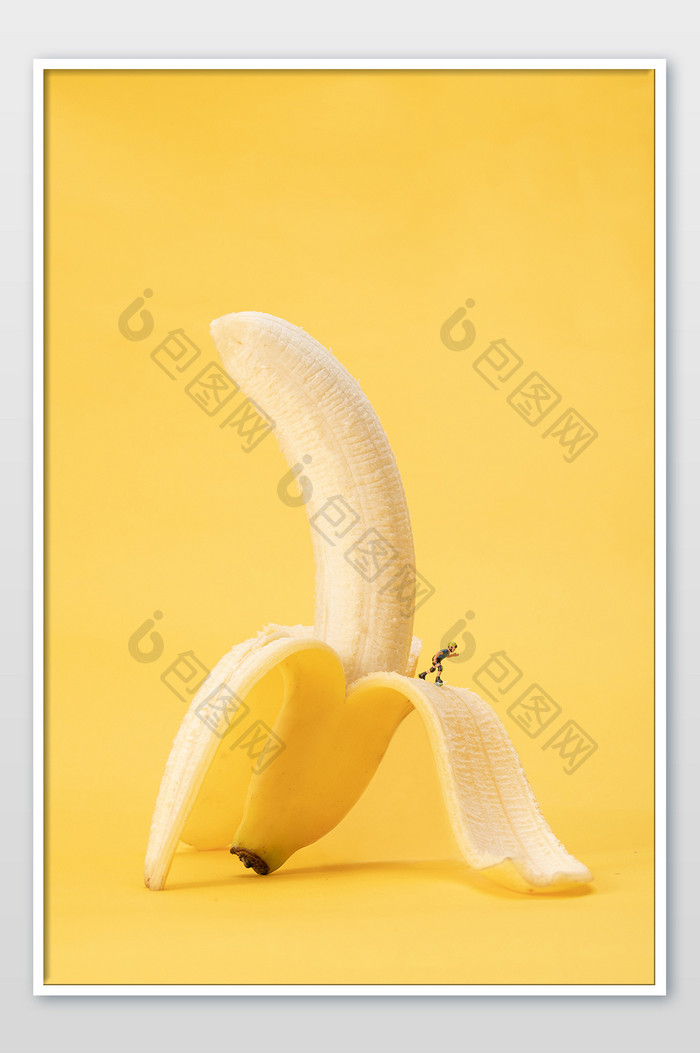 黄色香蕉趣味创意场景摄影图片