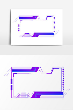科技边框设计素材