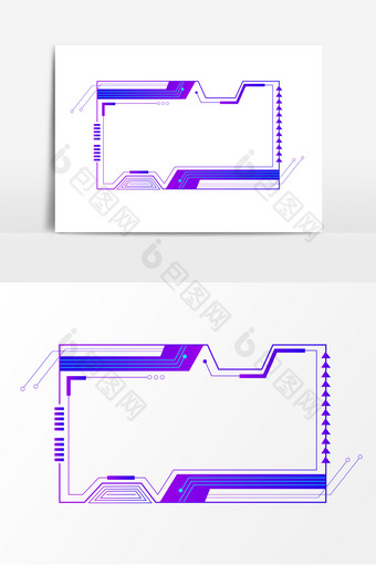 科技边框设计素材图片