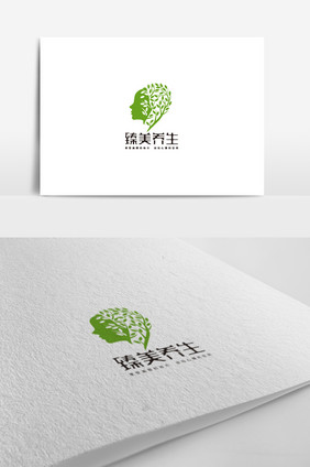 美容养生行业标志设计养生logo