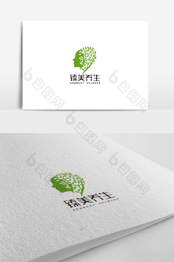 美容养生行业标志设计养生logo图片