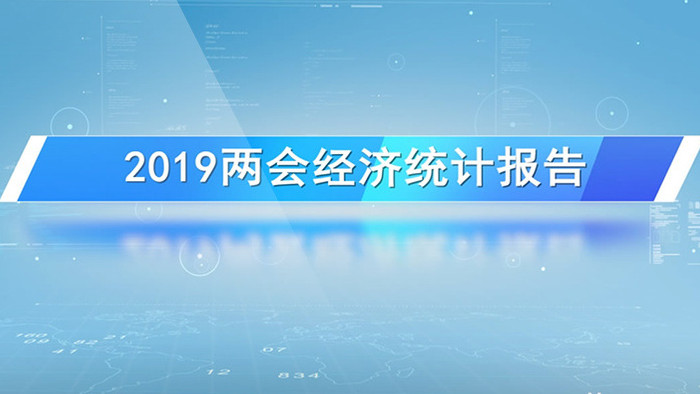 2019党政企业通用经济统计报告AE模板