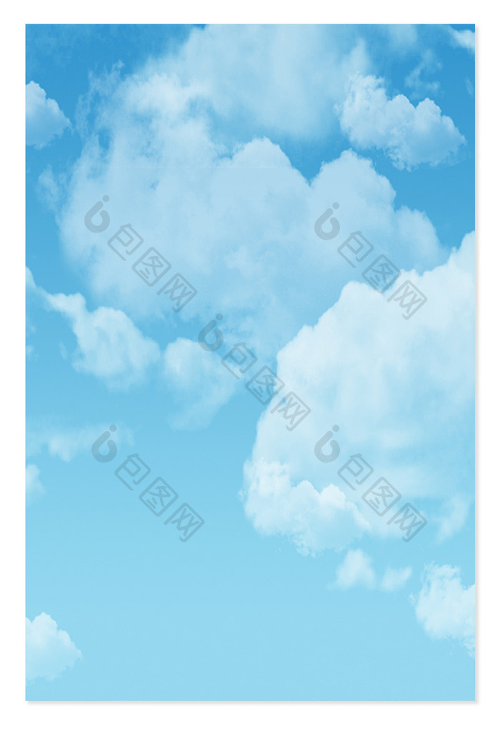 蓝色大气天空背景海报