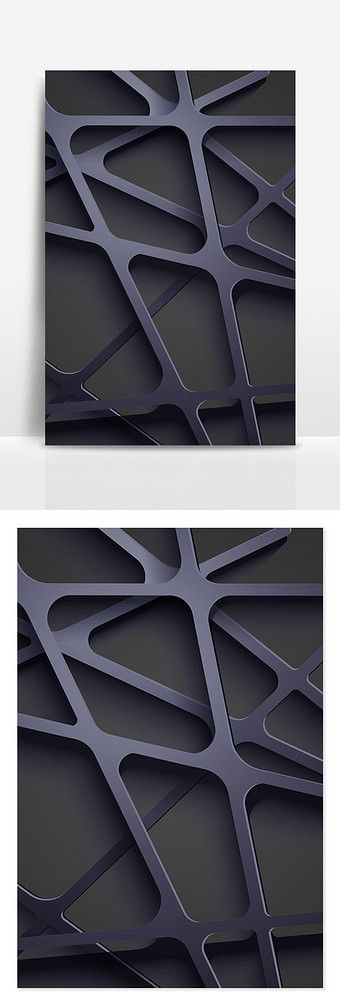 蓝色线条交叉接搭背景海报