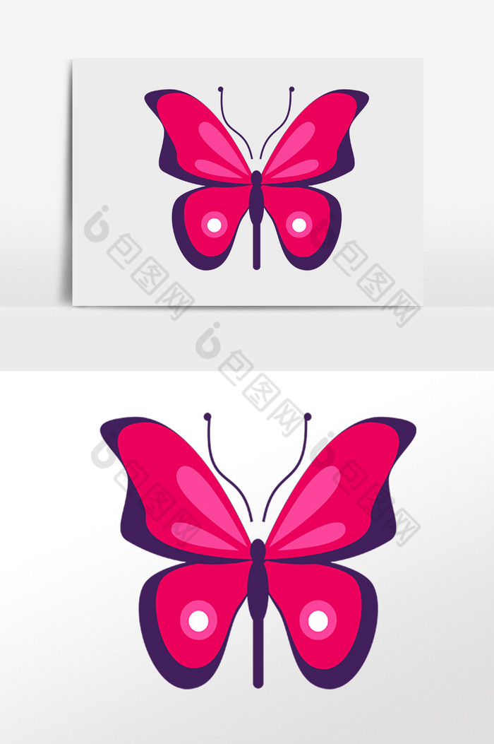 昆虫飞舞蝴蝶插画图片图片