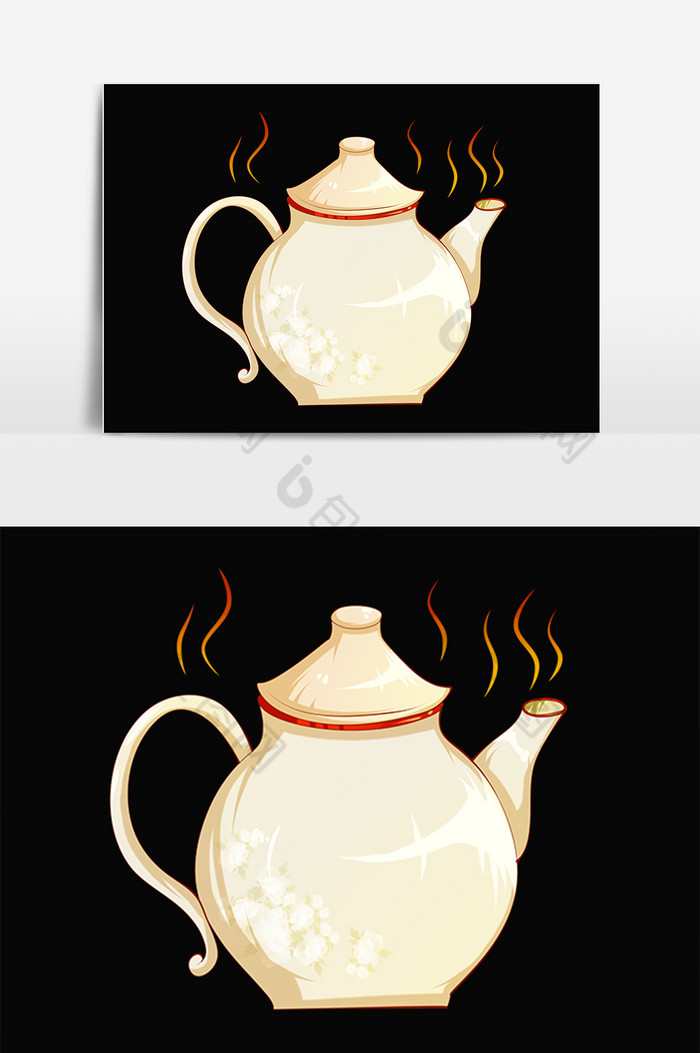 茶文化茶艺茶壶插画图片图片