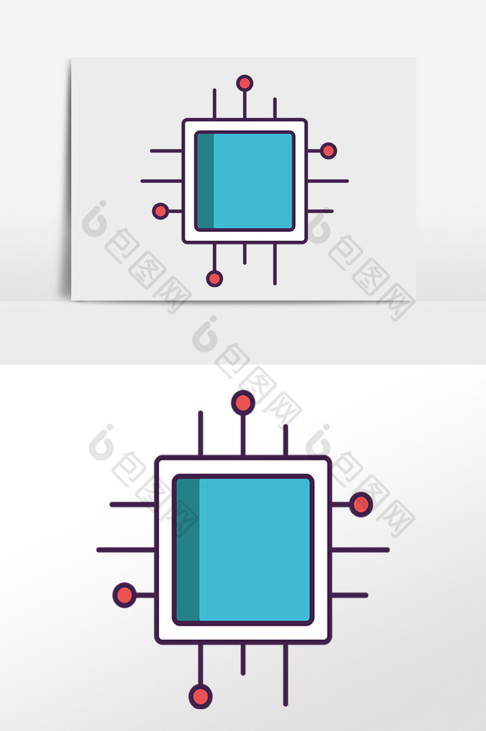 手绘5g新时代科技网络插画