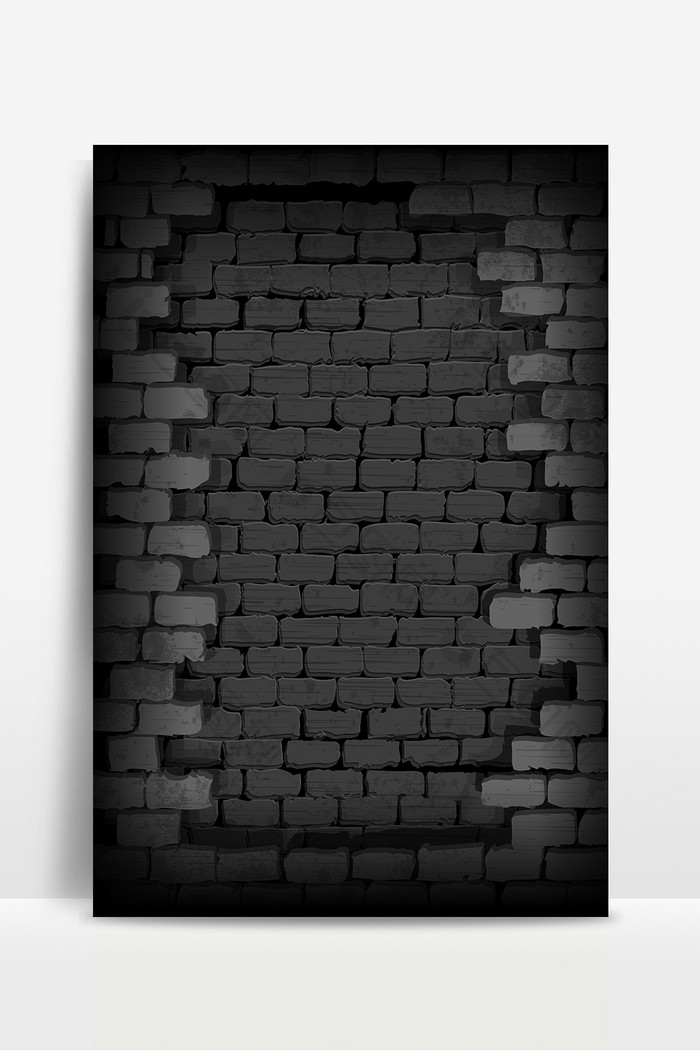 黑色质感墙体高端广告海报背景图