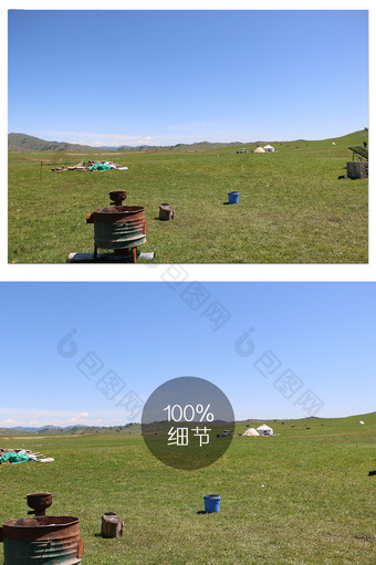 草原牧民生活风景摄影图片