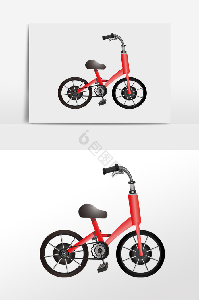 交通工具自行车车辆插画图片