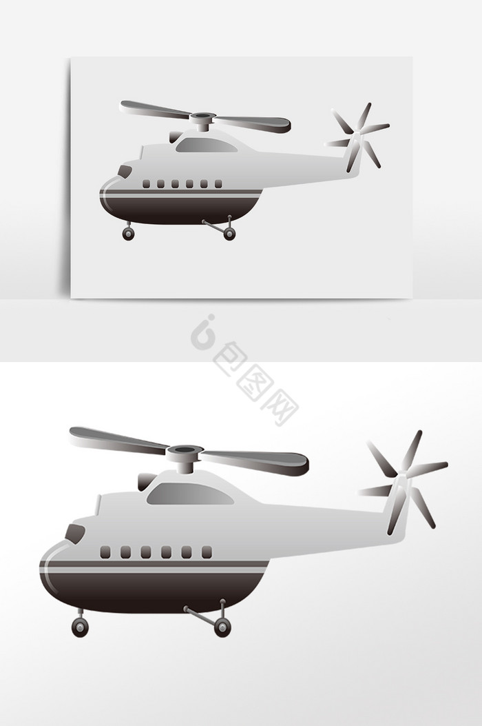 交通工具运输飞机插画图片