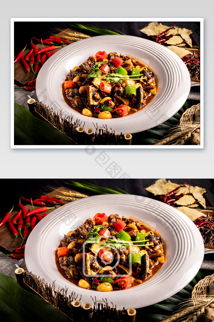 中式口水鸭美食摄影图片