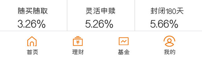 金融理财app账户界面UI