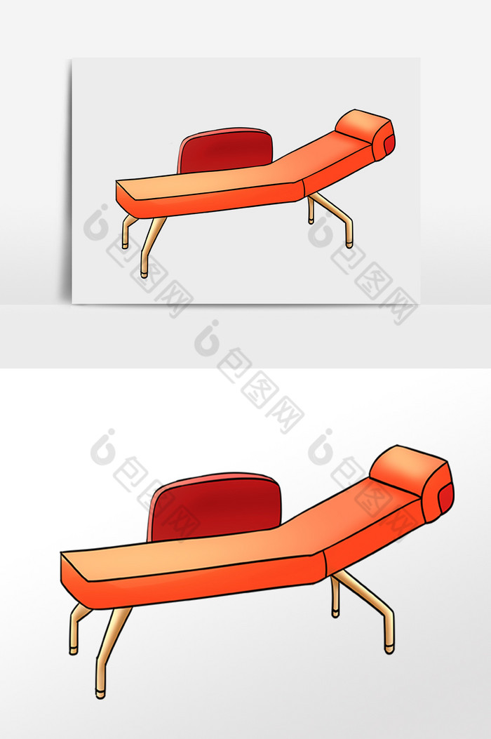 家具躺椅沙发凳子插画图片图片