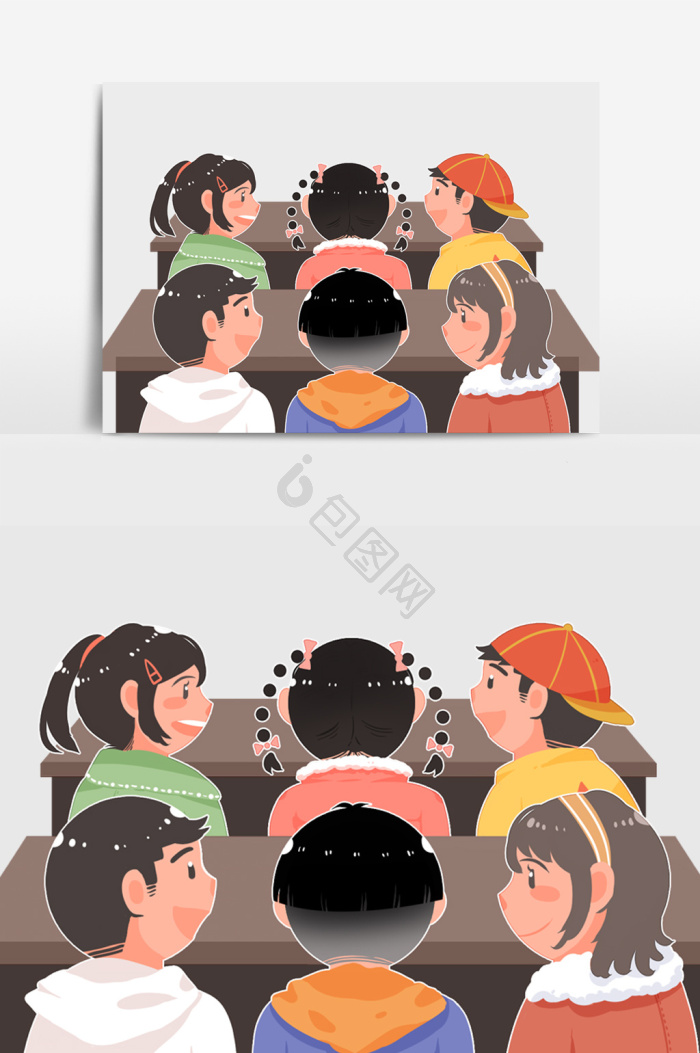 上课卡通图片-上课卡通素材免费下载-包图网