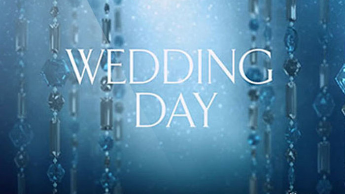 蓝色璀璨钻石闪亮温馨优雅婚礼电子相册