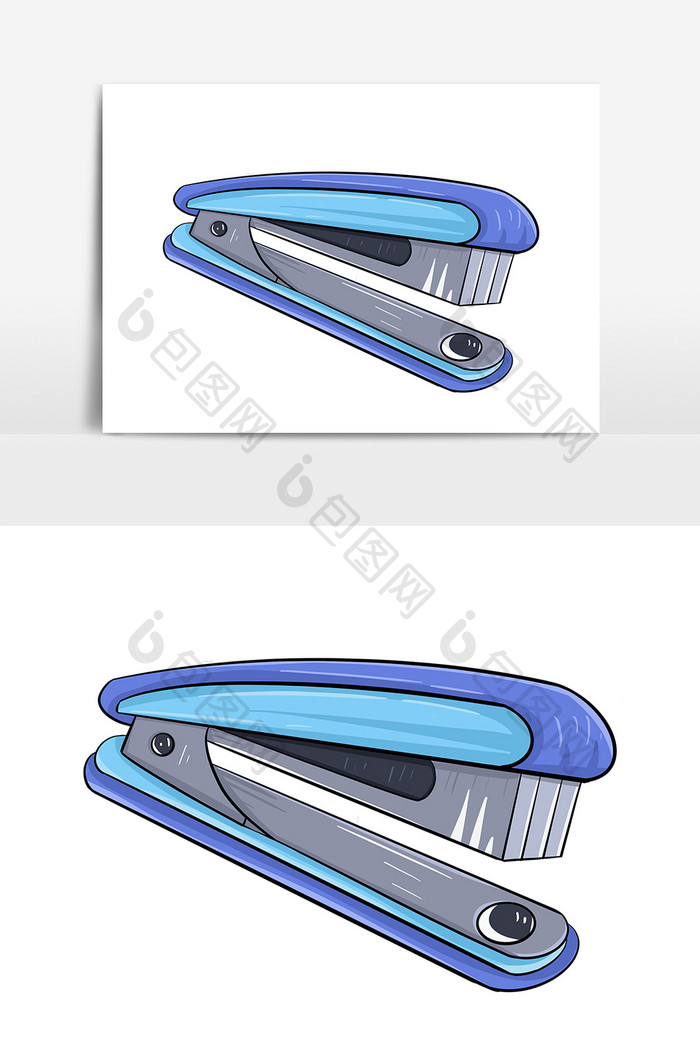 订书机教育手绘元素