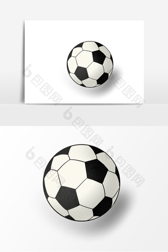 运动足球装饰元素图片