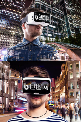 VR眼镜虚拟设备互动体验设备样机
