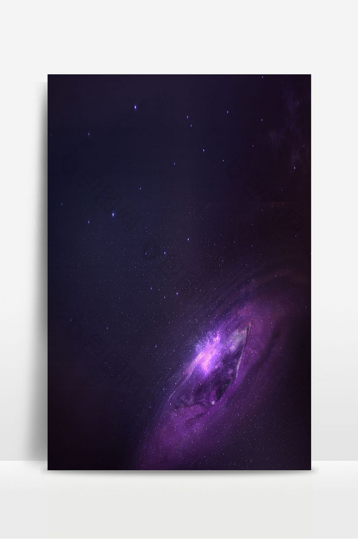 梦幻紫星空星座银河系背景