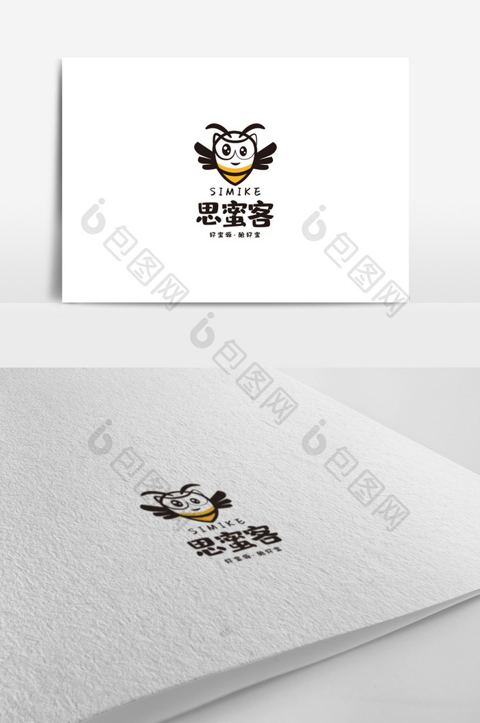 蜂产品标志设计蜂蜜logo设计