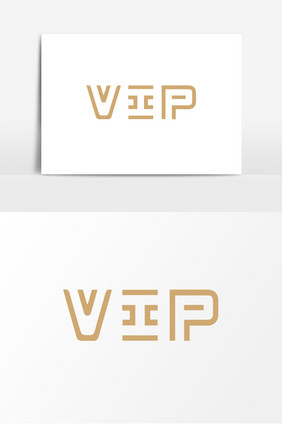创意大气VIP会员字体设计