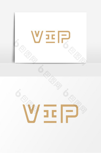 创意大气VIP会员字体设计图片