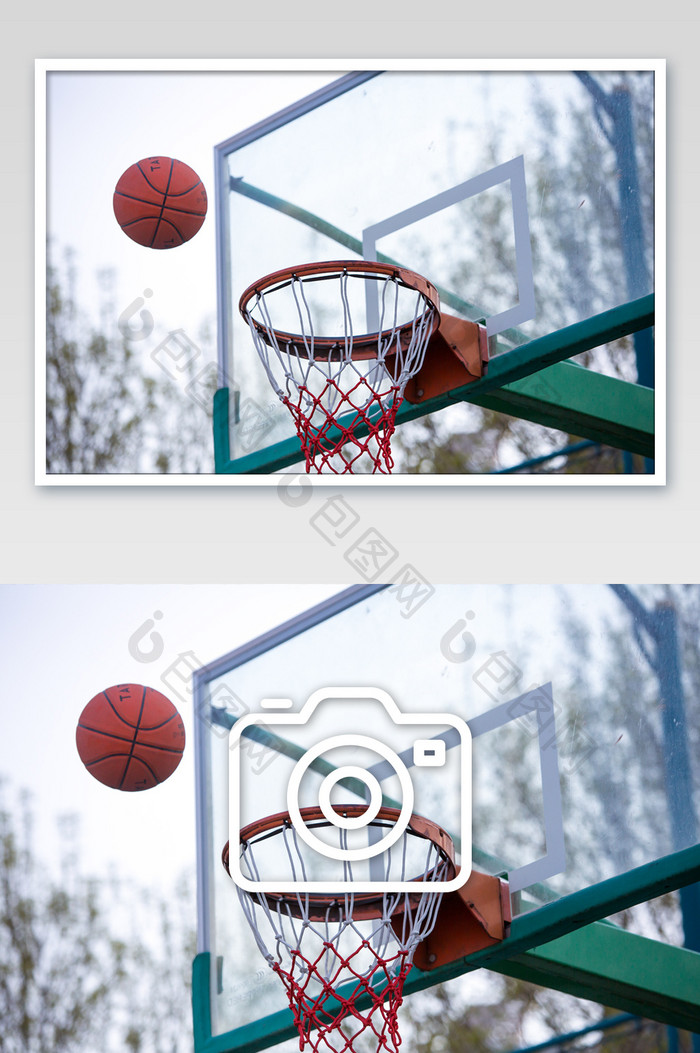 空中篮球摄影图片