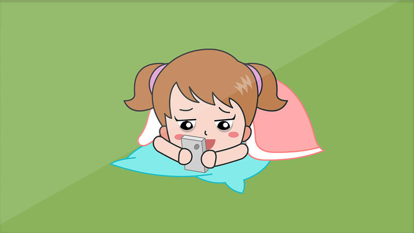 熬夜玩手机表情包动图gif