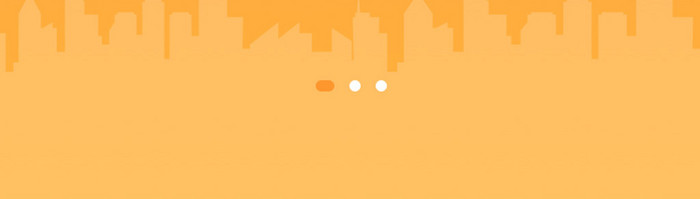 橙色简约金融理财app引导页移动界面