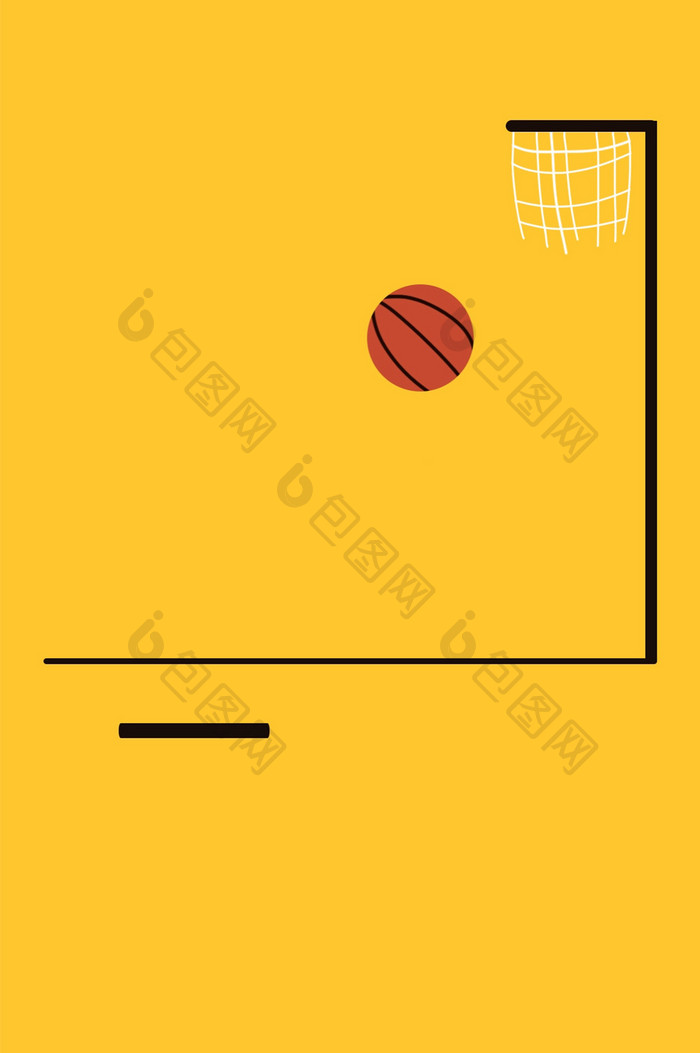 运动篮球投篮加载动画GIF动态插图