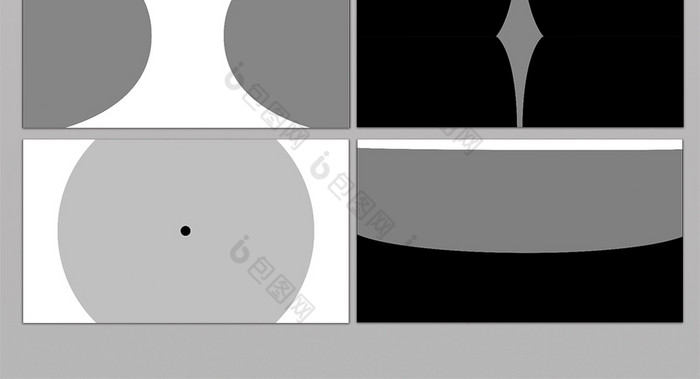21组动态白色圆状转场素材视频