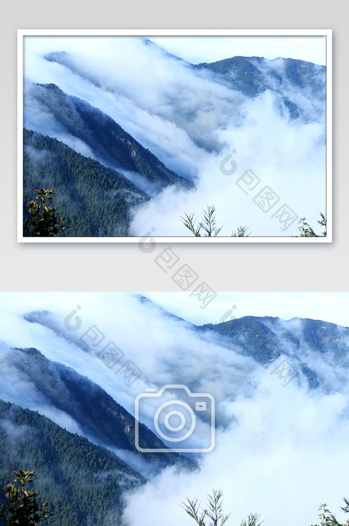 云雾山脉南岳衡山景观踏春自然风景摄影图