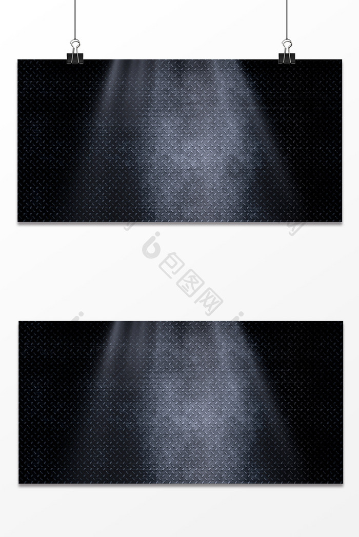 黑色做旧钢板纹理质感光线照射背景