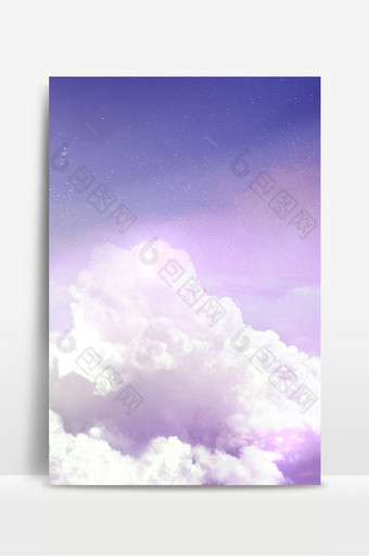 紫色唯美梦幻星空星云背景图片