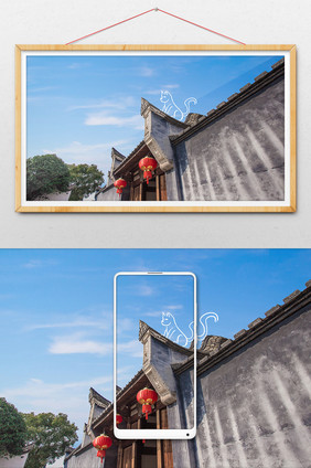 大气苏州建筑风光创意摄影插画gif
