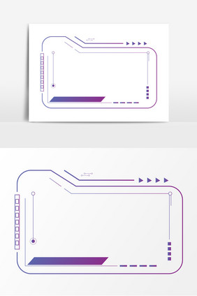 未来智能科技边框元素设计