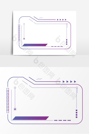 未来智能科技边框元素设计图片