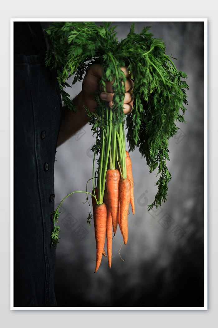 带叶萝卜蔬菜氛围美食摄影图