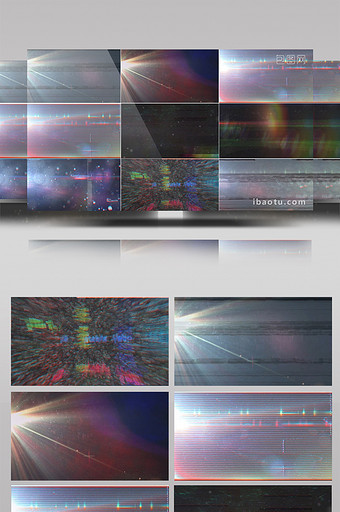 10组带通道灯光信号干扰抖音风格转场图片下载