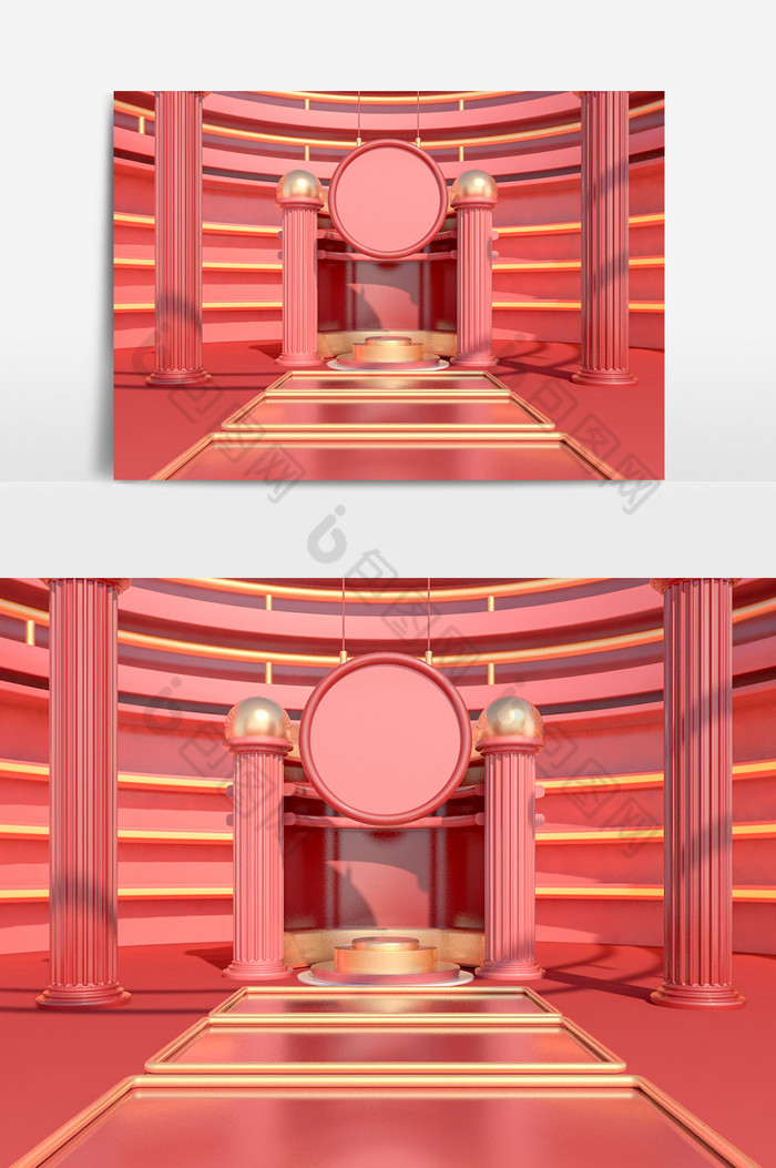 C4D电商场景模型标准渲染器图片图片