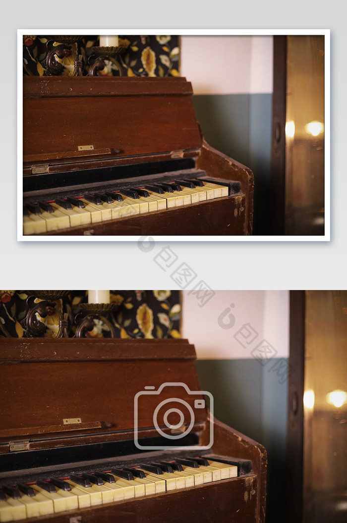 复古钢琴局部特写摄影图片图片
