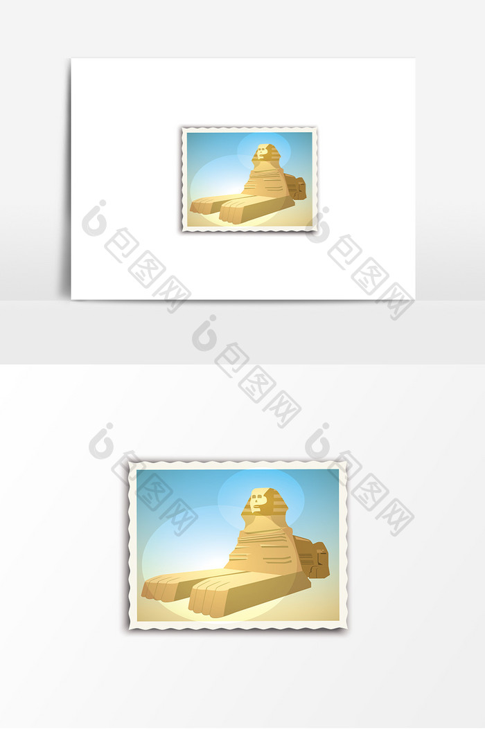 旅行邮票埃及元素