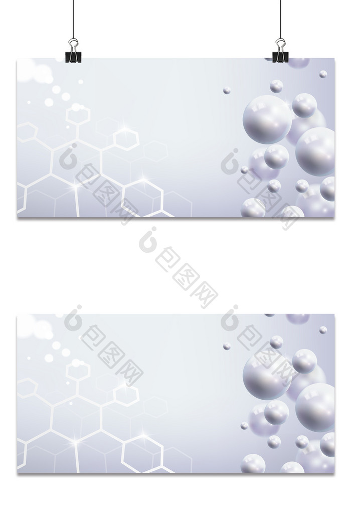科技科幻医疗商务灰几何立体背景