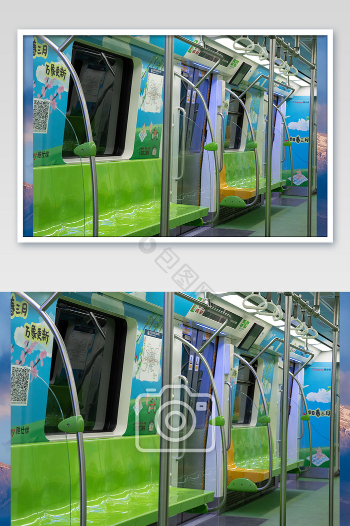 北京地铁交通座位摄影图图片