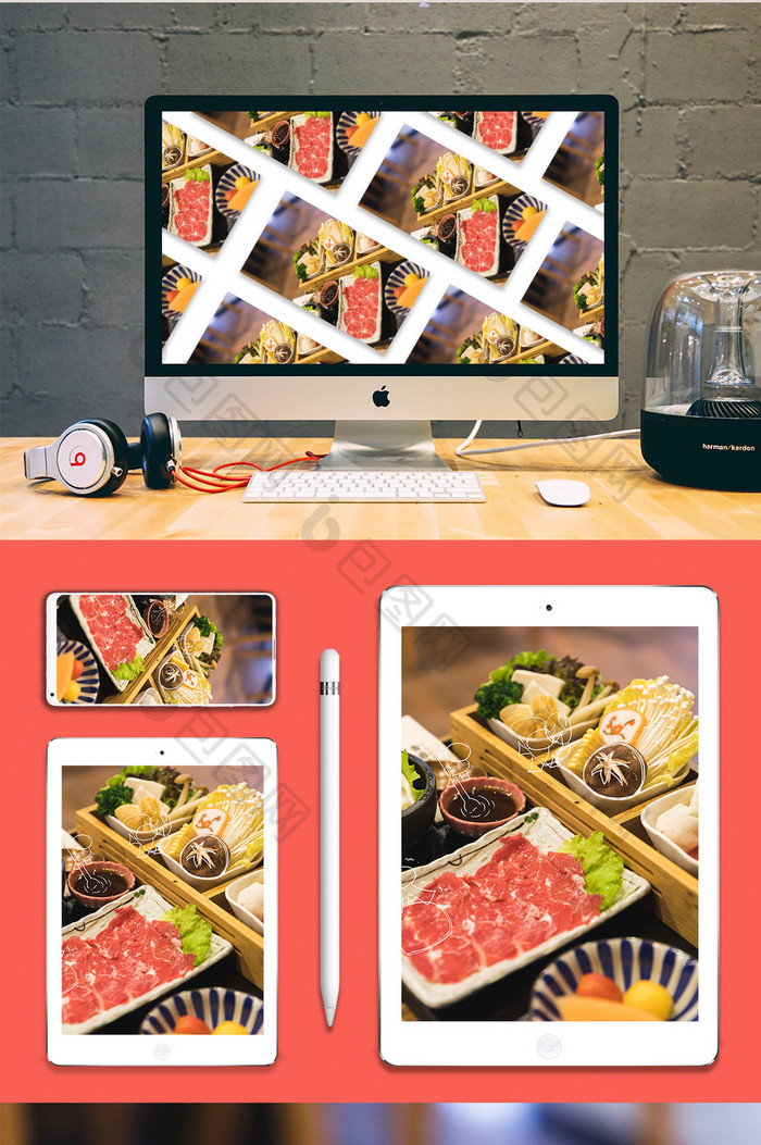 日式小火锅食物食材创意摄影插画gif