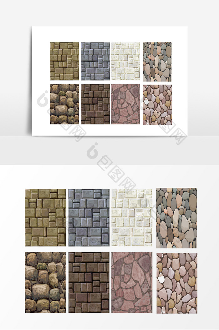 砖墙石头装饰纹理元素