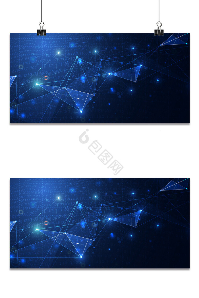 科技线条光点几何堆叠科幻光效图片