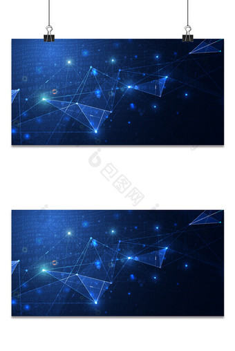 科技线条光点几何堆叠科幻光效背景图片